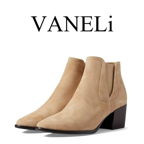New! 🤎 Vaneli Ilyse Camel Suede 8 M - Picture 2 of 9